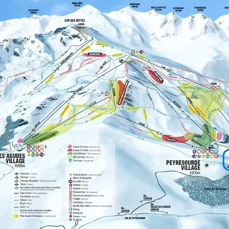 Διαμέρισμα Cosy Pour 4 A Peyragudes Proche Des Commerces - Fr-1-695-39